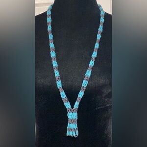 Vintage Southwestern Turquoise beaded costume necklace